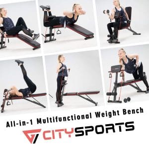 Les caractéristiques détaillées du banc de musculation pliable Citysports